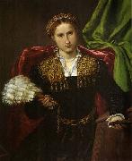 Lorenzo Lotto Portrat der Laura da Pola, Gemahlin des Febo da Brescia. oil painting reproduction
